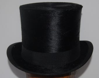 New Large Antique Silk Top Hat, Size 7 1/4 - 7 3/8 UK | 59.5 - Etsy