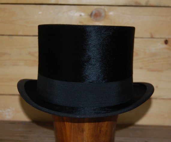 Stunning Large Vintage Antique Silk Top Hat, UK s… - image 1
