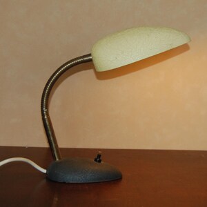 Cool Art Deco style, Bauhaus style Gooseneck table lamp, desk lamp, office lamp, 1950's