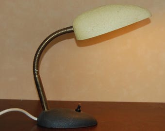 Cool Art Deco style, Bauhaus style Gooseneck table lamp, desk lamp, office lamp, 1950's
