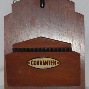Adorável Art Déco, porta-jornais da escola de Amsterdã, porta-cartas, decoração, década de 1920, porta-jornais, porta-jornais, organizador