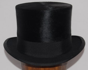 Stunning Vintage Silk Top Hat, Uk size 6 7/8, US size 7, Euro size 56