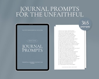 365 Daily Journal Prompts for Unfaithful in Canva and PDF (printable A4)