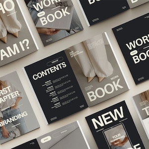 Workbook Template Canva Coach Workbook Template For Coaches, Coaching Workbook Template, Coach Work Book Templates, Workbook Coach