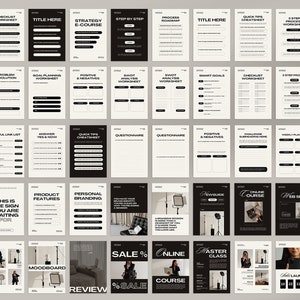 Pu&ograve; includere: Un set di 24 fogli di lavoro stampabili in bianco e nero con un design minimalista. I fogli di lavoro sono per la pianificazione aziendale, i social media e il branding. I fogli di lavoro includono titoli come "Ciclo", "Corso di strategia E", "Foglio di lavoro della checklist", "Problema e soluzione", "Foglio di lavoro di pianificazione degli obiettivi", "Positivi e negativi", "Foglio di lavoro di analisi SWOT", "Obiettivi intelligenti", "Pianificatore giornaliero", "Pianificatore settimanale", "Elenco dei link utili", "Rispondi s&igrave; e ora", "Foglio di trucchi dei suggerimenti rapidi", "Questionario", "Sfida agli abbonati", "Caratteristiche del prodotto", "Branding personale", "Moodboard", "Recensione", "Sconto %", "Corso online", "Master Class", "Sito web", "Social media" e "Restiamo in contatto!"
