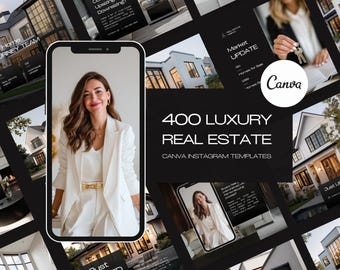 400 plantillas de Instagram para bienes raíces en Canva