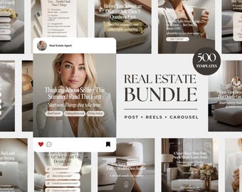 500 Real Estate Social Media Templates Realtor Instagram Templates