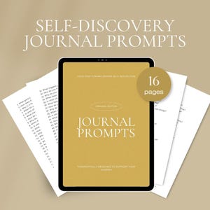 365 Daily Self Reflection Journal Prompts in Canva and PDF (printable A4)