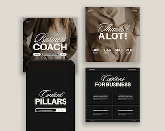 Modèles Instagram pour coachs VI et coachs experts Modèles Instagram Canva Photoshop pour créateurs de contenu Modèles Instagram modernes