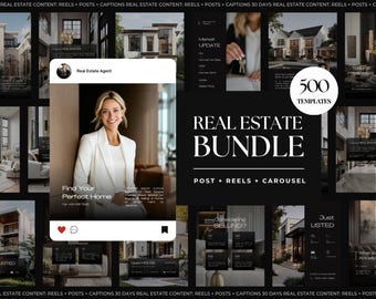 500+ Real Estate Social Media Templates: Post, Stories and Reels