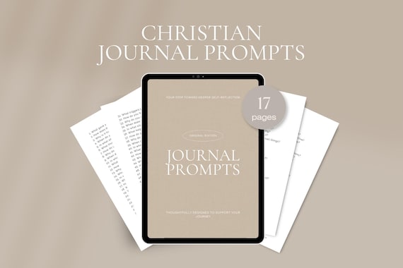 365 Daily Christian Journal Prompts in Canva and PDF (printable A4)