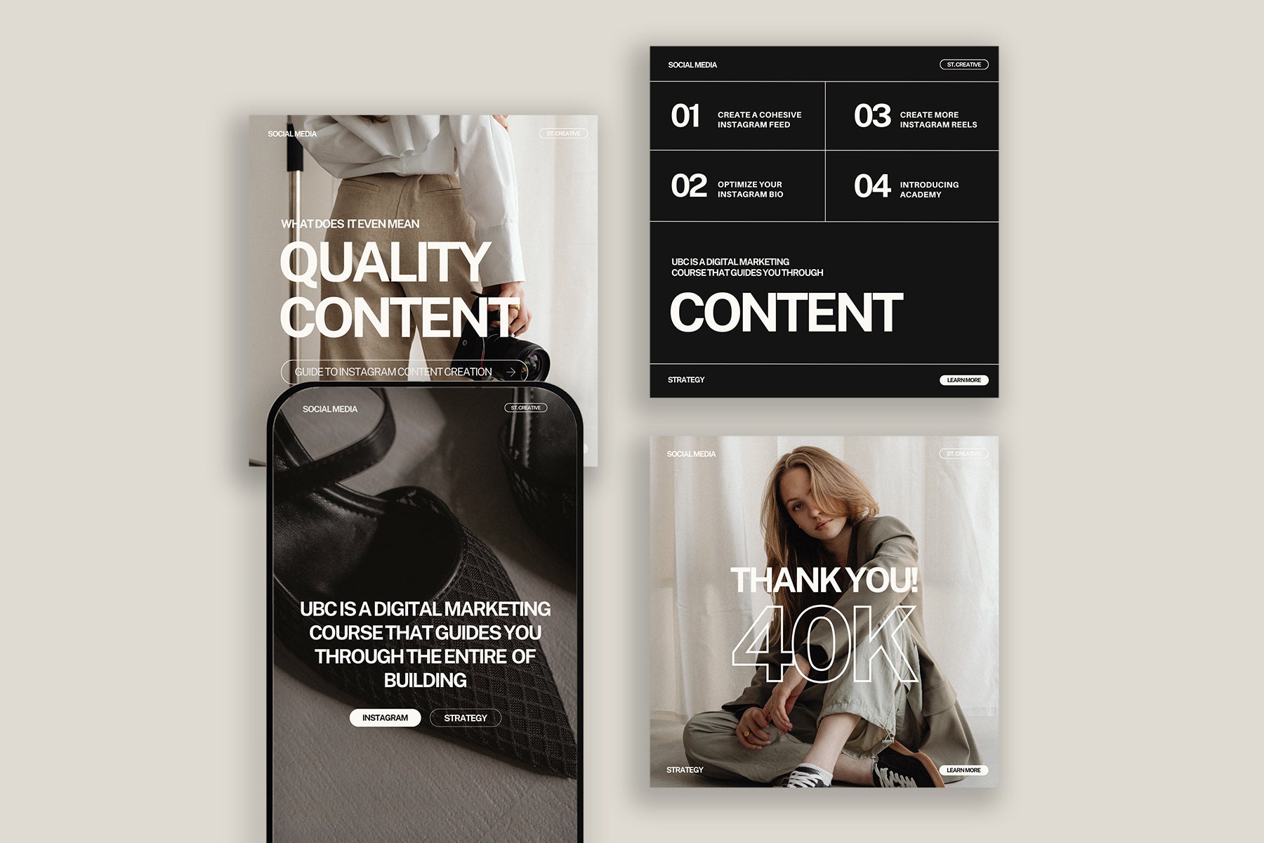 Instagram Templates for Coaches VIII Canva and Photoshop Social Media ...
