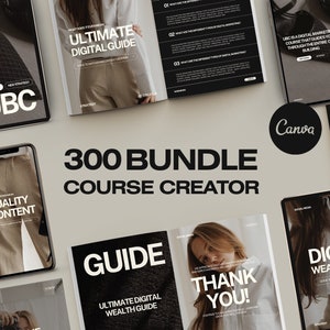 Big Coach Bundle VIII Course Creator Coaching Instagram Canva Template Workbook, Ebook and Slide Deck for coaches, business owners, experts