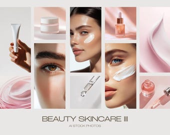 100 photos de soins de la peau III, séance photo beauté, images de soins de la peau, contenu stock, images beauté, générées par l'IA