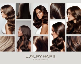 100 stockfoto's voor haar, haarfotografie, afbeeldingen kapsalon, haarfoto's, stockfoto's, door AI gegenereerd