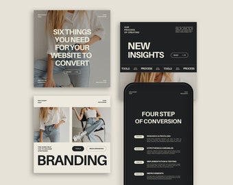 Instagram Templates for Coaches Social Media Templates for Experts and Small Business Canva Instagram Post Templates for Content Creators