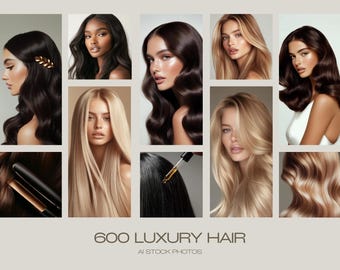 600 Hair Stock Photos Bundle, Hair Images Stock, Hair Stock Photos Model, Beauty Stock Photo Shoot, Hair Content, Stock Pictures, AI