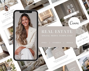 Real Estate Social Media Templates for Instagram