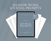 365 Daily Shadow Work Journal Prompts in Canva and PDF (printable A4)