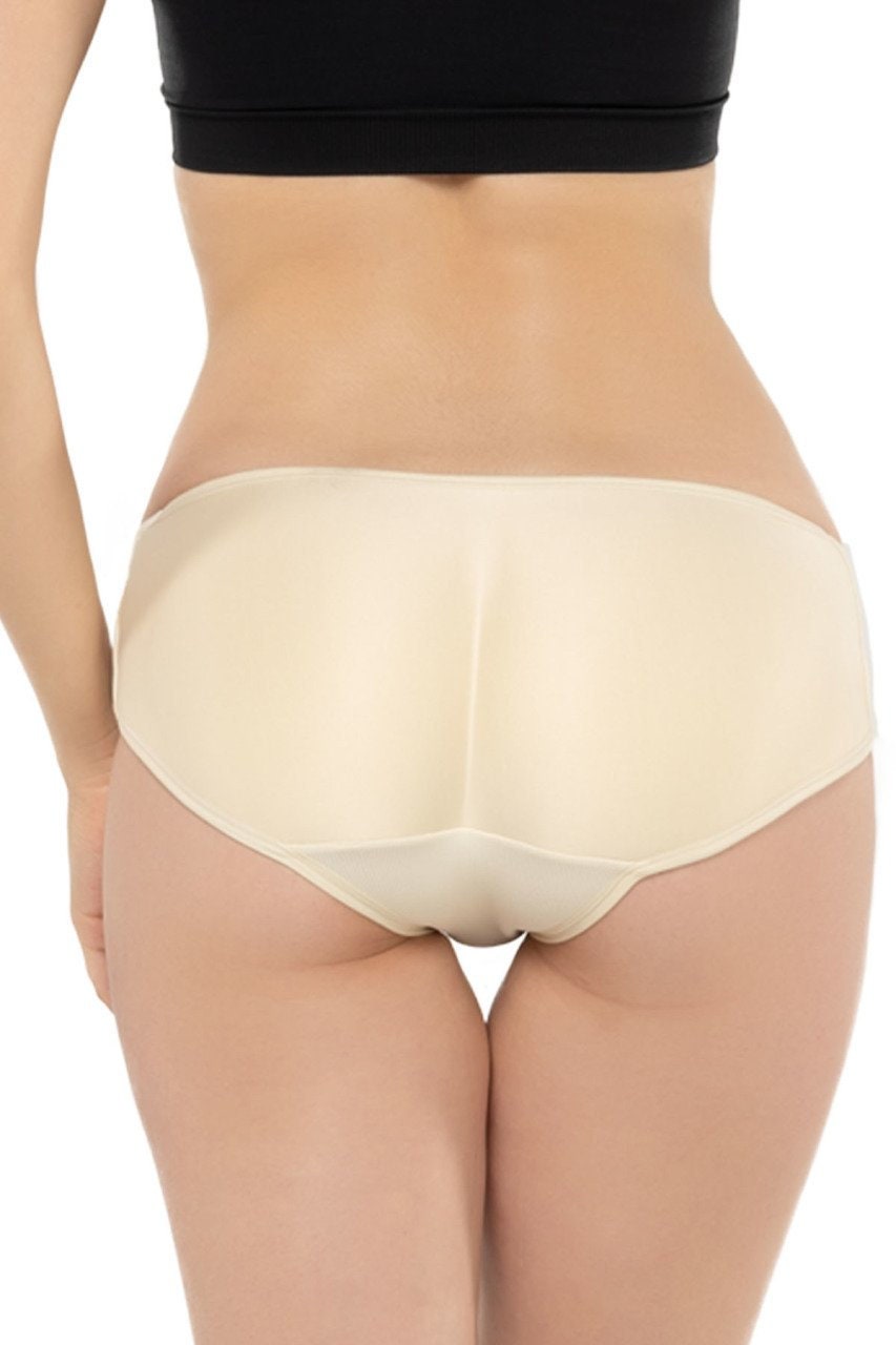 PULLIMORE Women Shapewear Buttock Padded Underwear Butt Lift Enhancer Brief  Panties（XL, Skin)