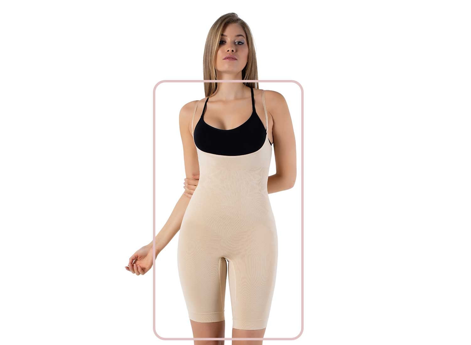 Fajas de cuerpo completo para mujer, faja adelgazante, entrepierna abierta,  corsé Overbust, ropa interior posparto, talla grande, Body, cinturón para