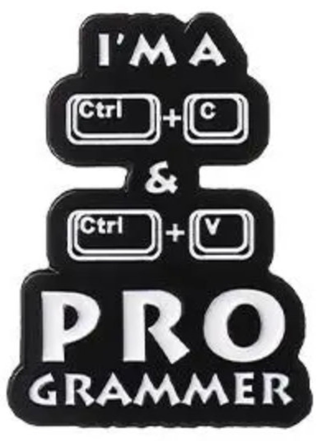 Ctrl + C & Ctrl + V Programmer Enamel Pin - Embrace the Efficiency - Etsy