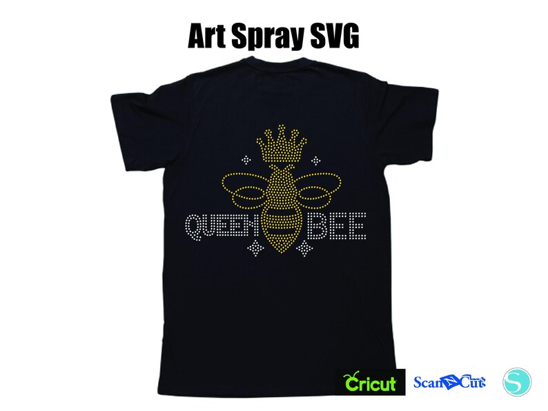 Queen Bee Rhinestone Template SVG | DXF | Cricut, Silhouette | (1154 ...