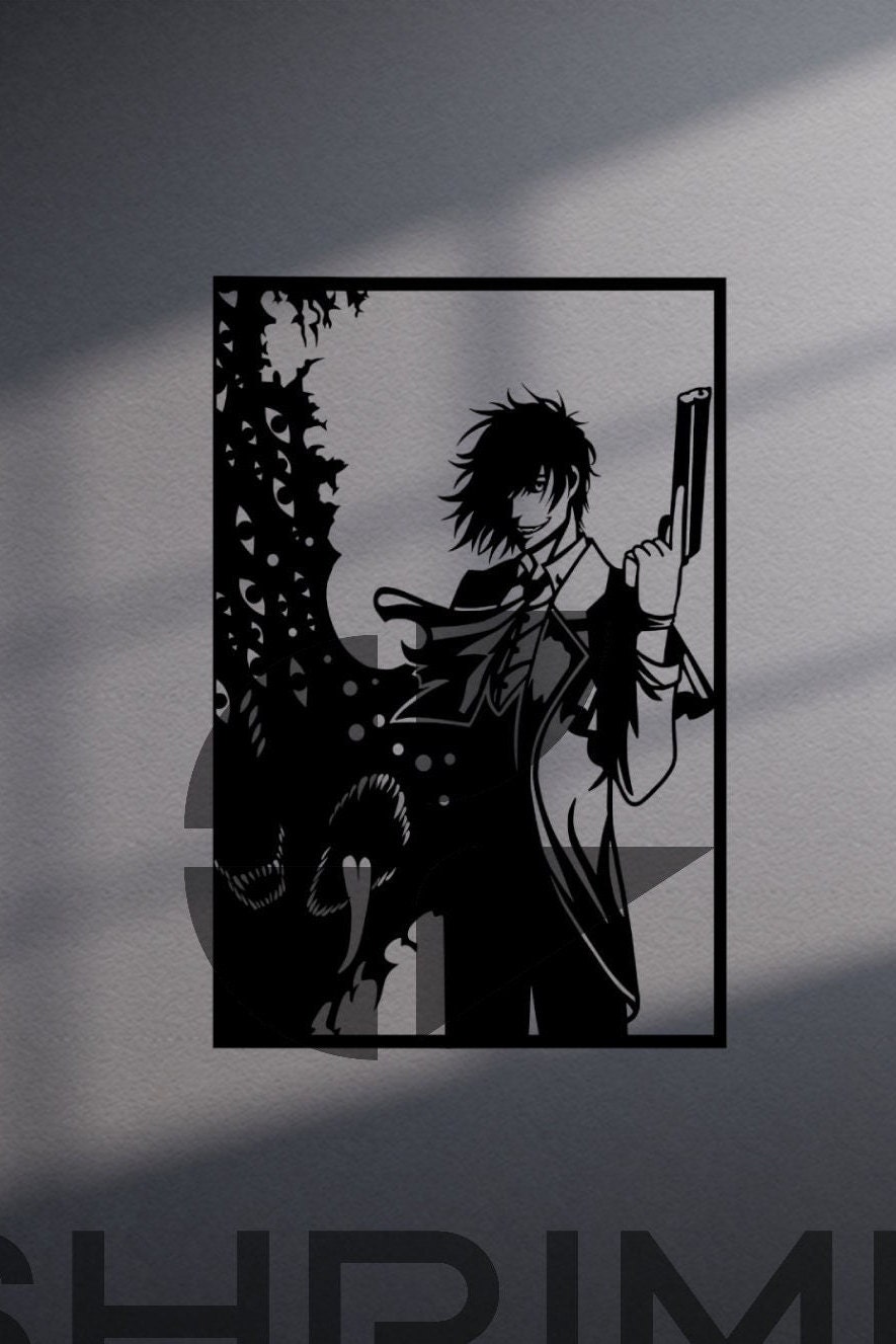 Hellsing Alucard Integra Anime Cross Stitch PDF Pattern