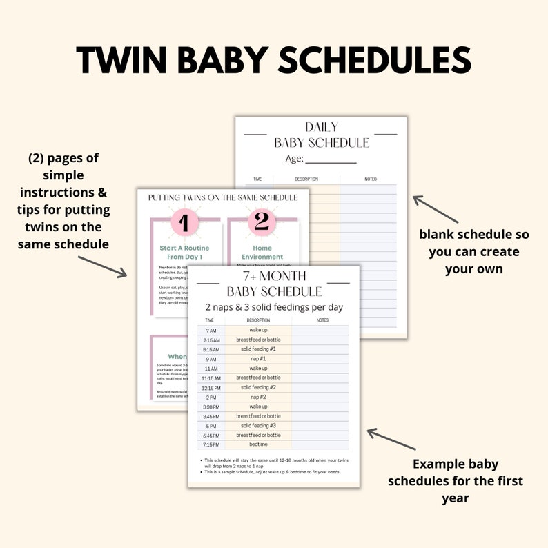 Twins Schedule Printable Twin Schedules PDF Twin Schedule Etsy