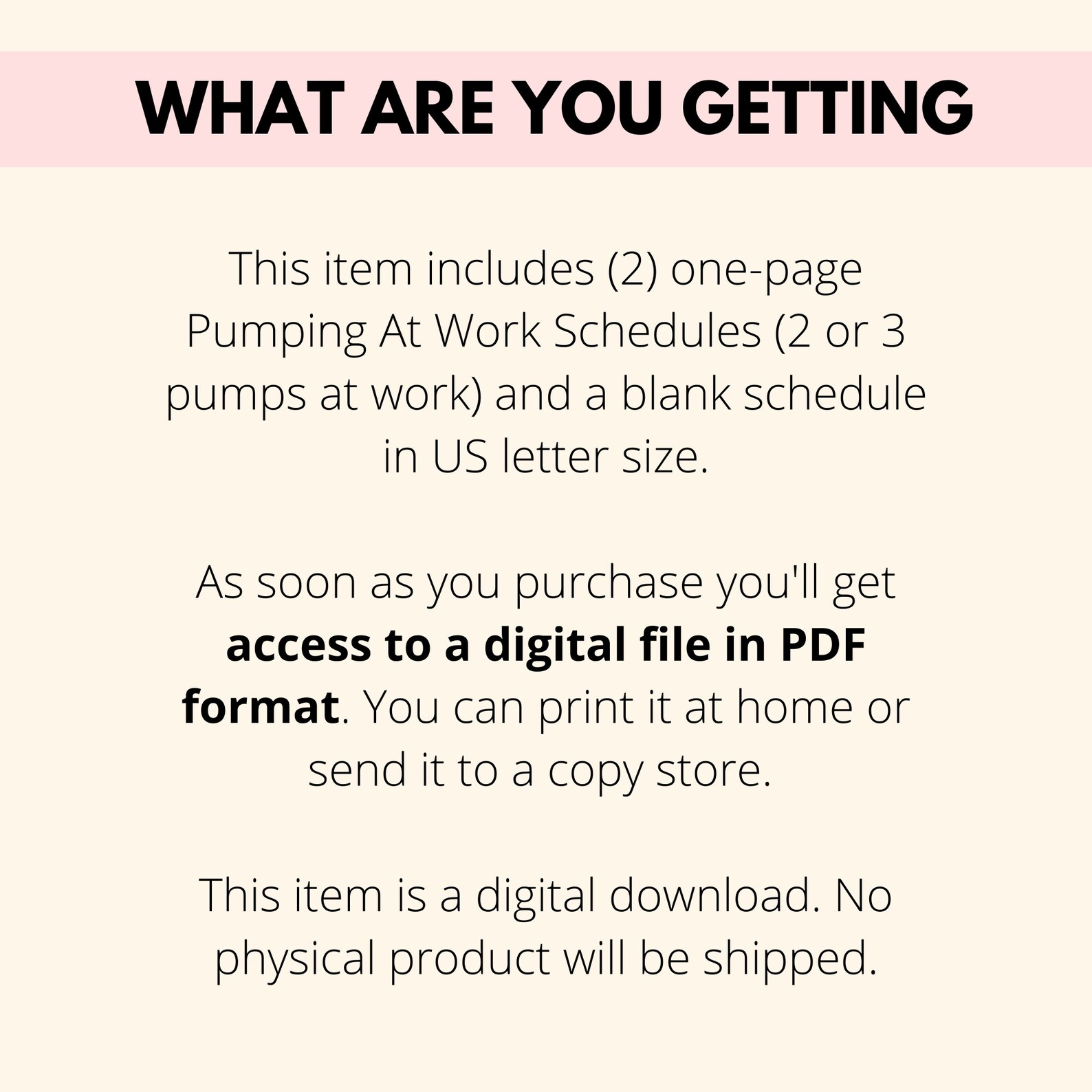 Pumping at Work Schedule Printable Sample Pumping Schedules - Etsy