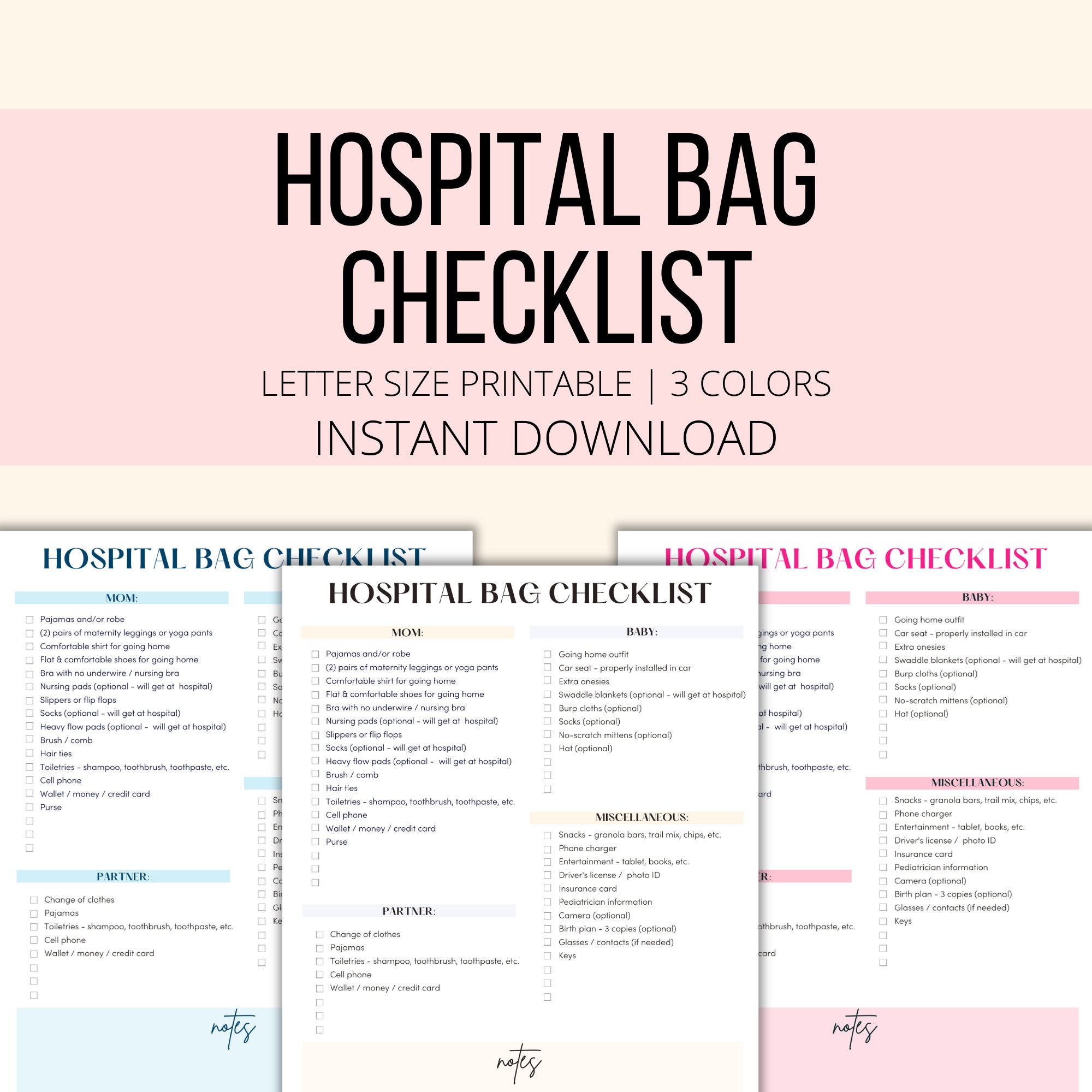 Labor Hospital Bag Essentials For C Section Must Haves For Labor