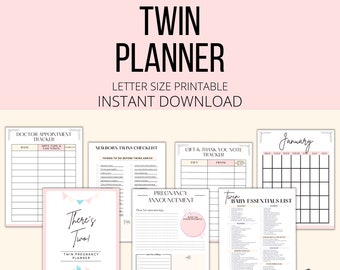 Twins Schedule: Ninth Month Schedule and Planner - Etsy