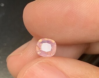 0.67ct milky pink sapphire, opalescent milky pink sapphire, silky pink sapphire