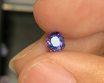 0.74ct natural purple blue sapphire unheat