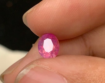 1.03ct milky pink sapphire, opalescent milky pink sapphire, silky pink sapphire