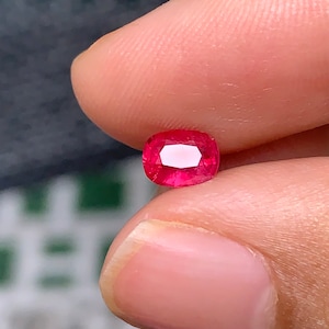 0.62ct red spinel, pinkish red spinel, Vietnam