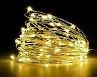 LED Fairy Lights String Wire Copper Micro White Multicolored Party Decoration
