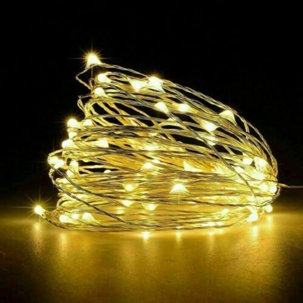 LED Fairy Lights String Wire Copper Micro White Multicolored Party Decoration