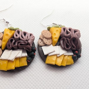 Meat and Cheese Charcuterie Tray Earrings