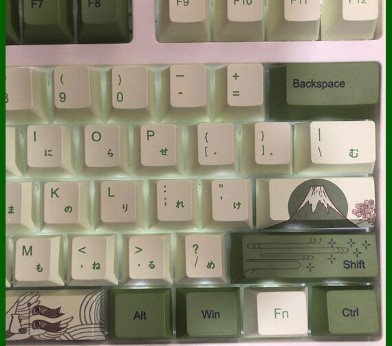 127pcs Mint Green Keycaps Set Matcha Keycaps Set PBT Keycap Etsy