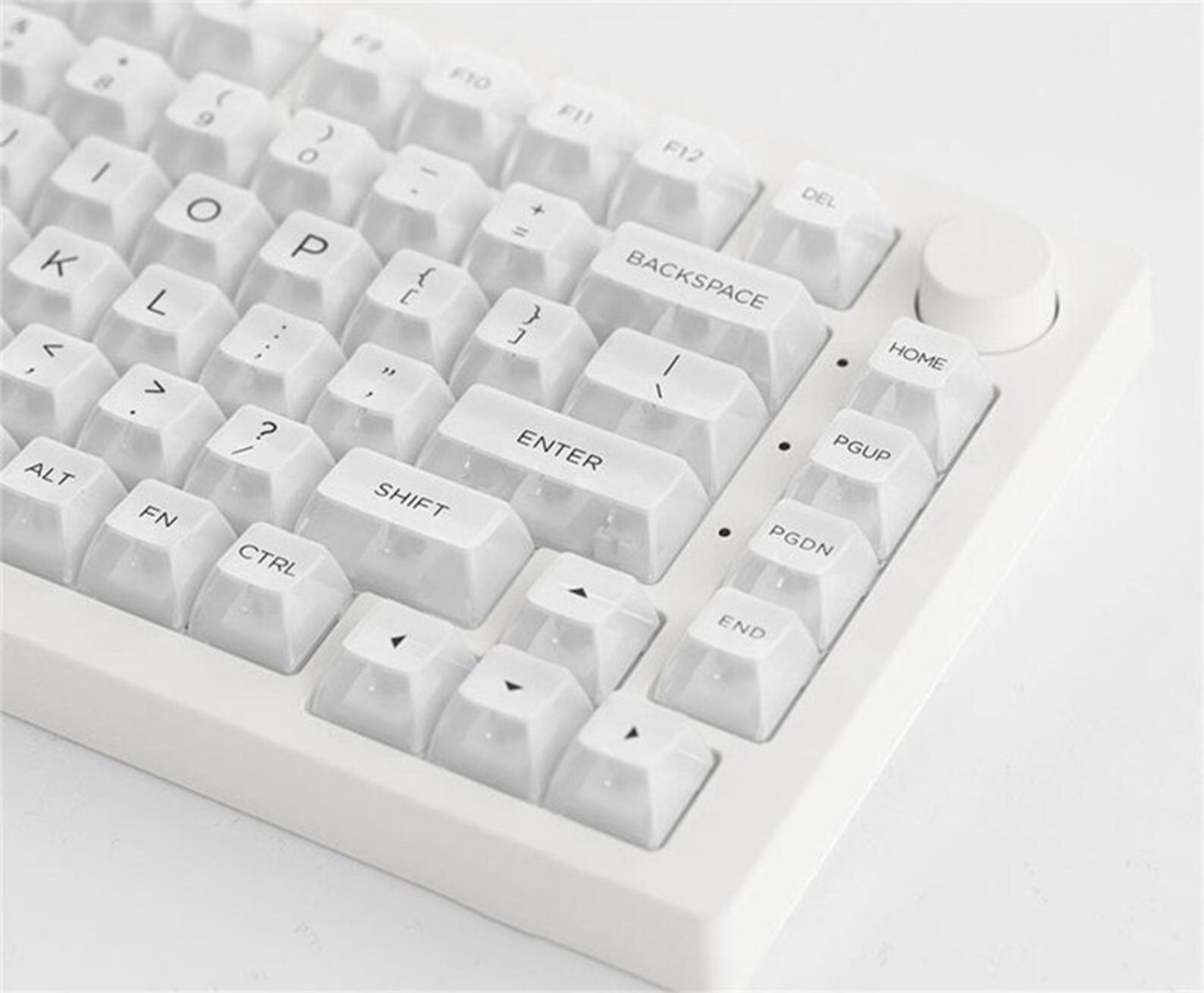 155pcs White Clear Puddingstyle Keycaps PBT Keycap KSA Etsy