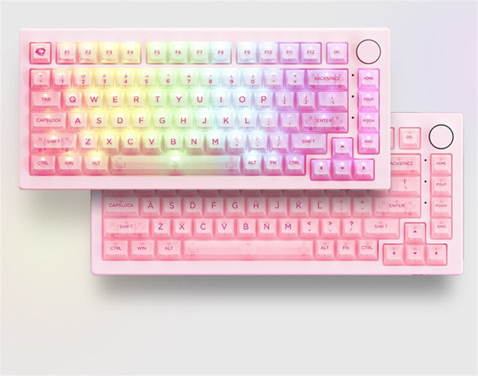 155pcs White Clear Puddingstyle Keycaps PBT Keycap KSA Etsy