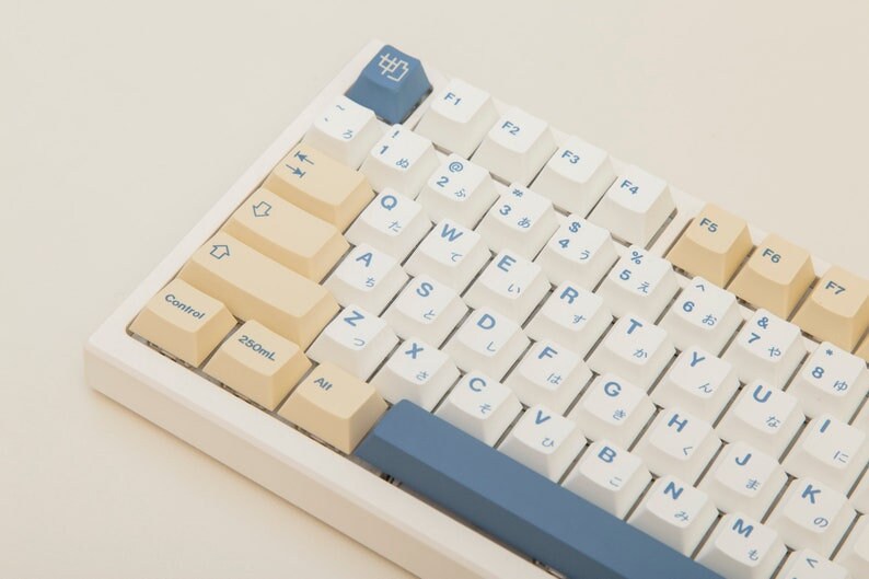 Soy Milk Keycaps Cherry Profile PBT Plastic 135 Keycap Etsy