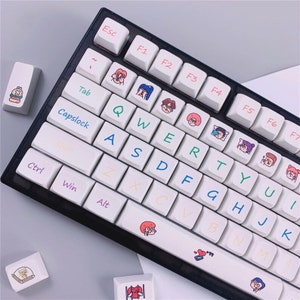 Cute & Cool 126pcs Graffiti Funny Keycaps Set for Mechanical Keyboard, PBT Keycaps Set, XDA Keycaps Set, Custom Keycaps Set, Key Caps Set image 7