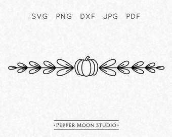 Autumn Divider Svg - Etsy