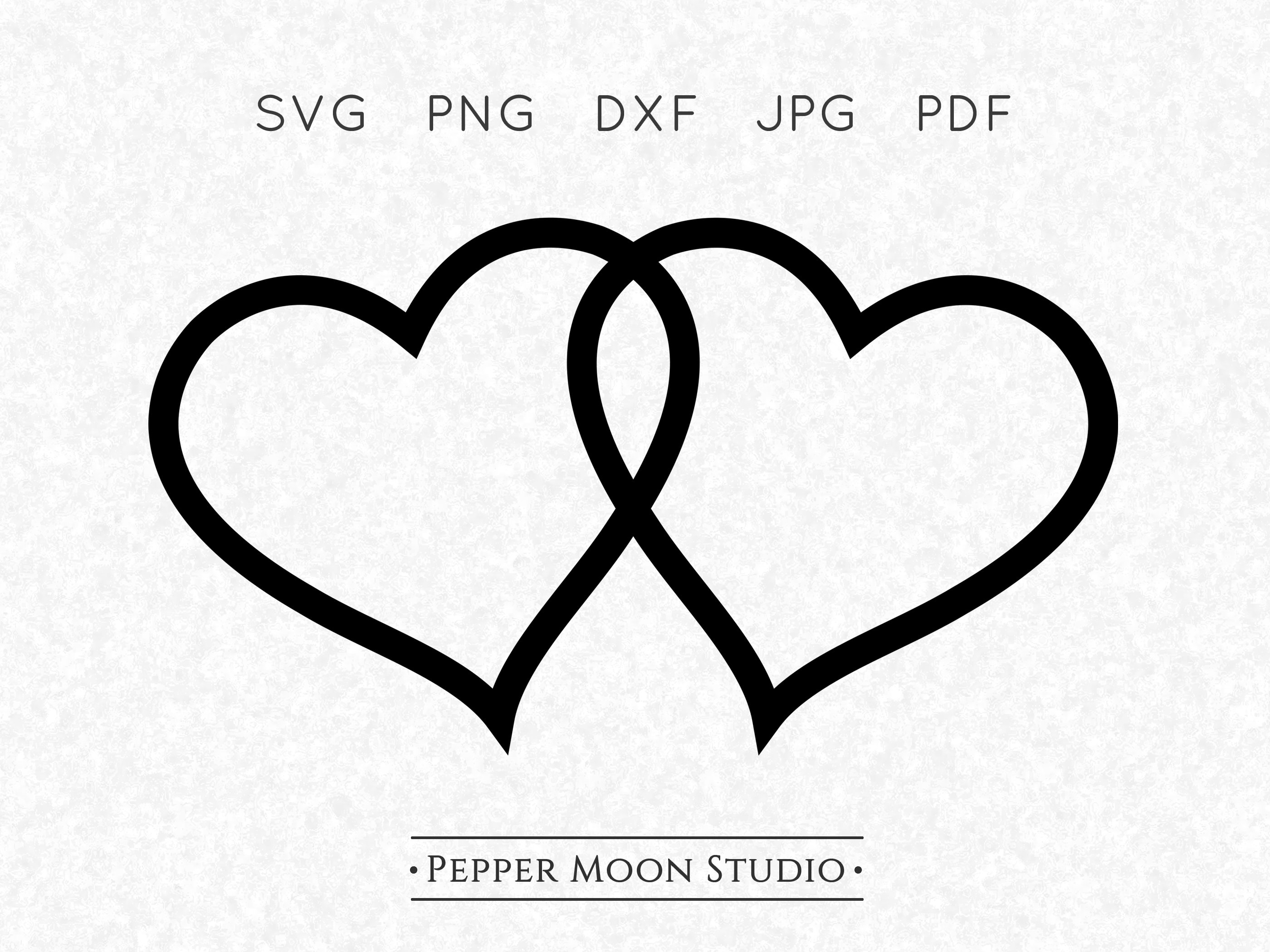 Double Hearts Svg 