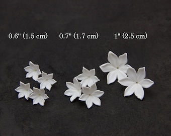 10 X Cream Clay Flower Beads Cream Flowers Polymer Clay Flowers Beading  Flowers for Tiara Making Flower Bead Caps 