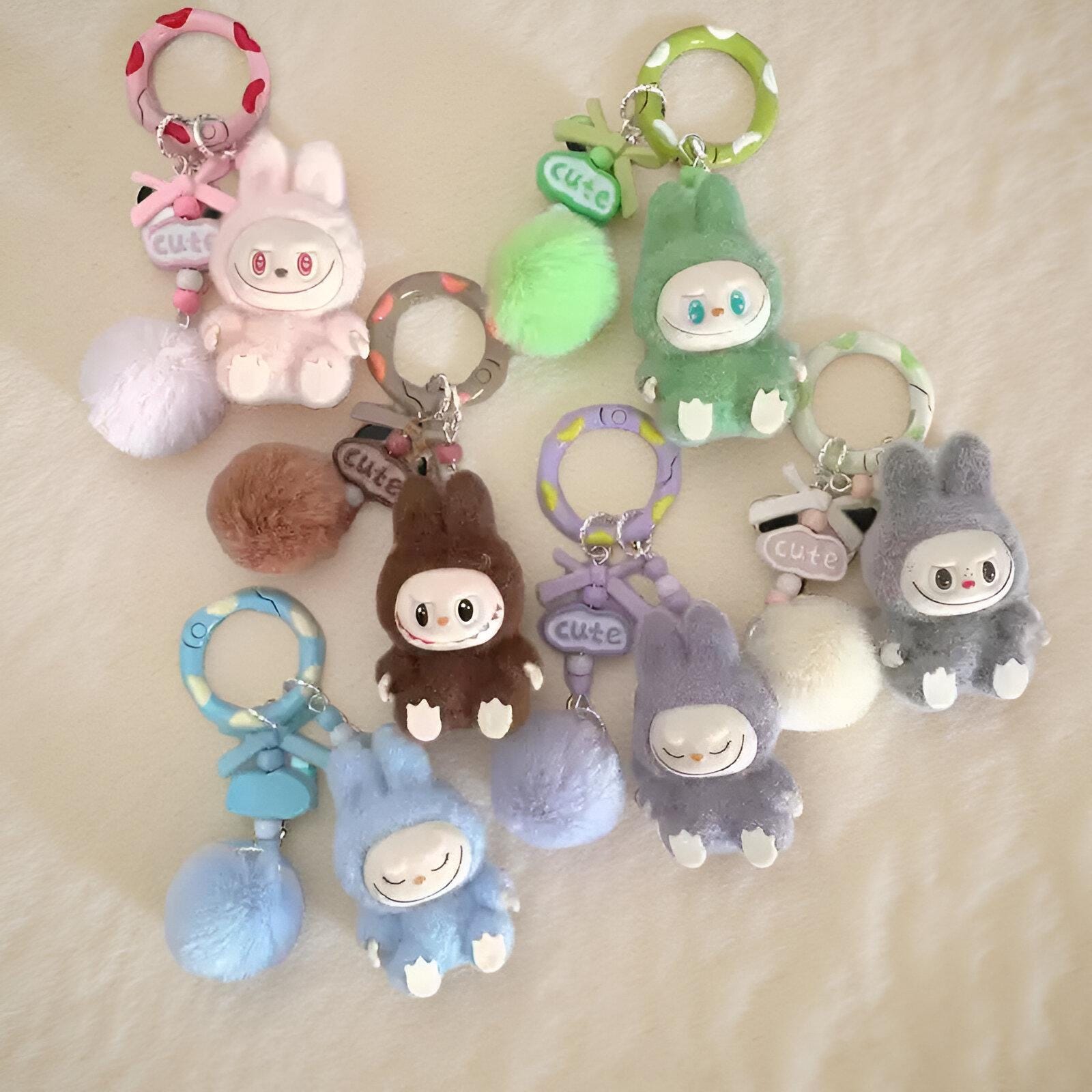 Labubu mini keychain - Etsy 日本