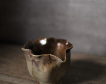 Woodfired Handmade Milk Jug, Natural glaze jug, Woodfire Natural glaze fair cup, Ceramic Creamer