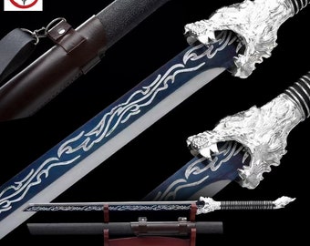 1065 high carbon steel hand forged Japanese authentic samurai samurai sword full Tang function practical and sharp